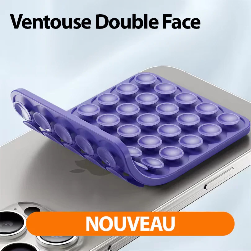 Ventouse en silicone double face